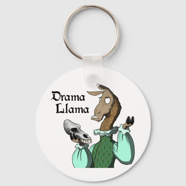 Drama Llama Key Ring (Front)