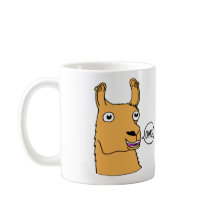 Drama Llama Mug Hand-drawn Cute Cartoon