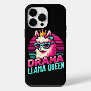 Drama Llama Queen for Llama Lovers for Women Girls iPhone 14 Pro Max Case