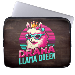 Drama Llama Queen for Llama Lovers for Women Girls Laptop Sleeve