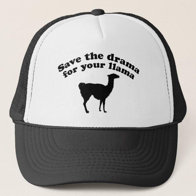 Drama Llama Trucker Hat (Front)