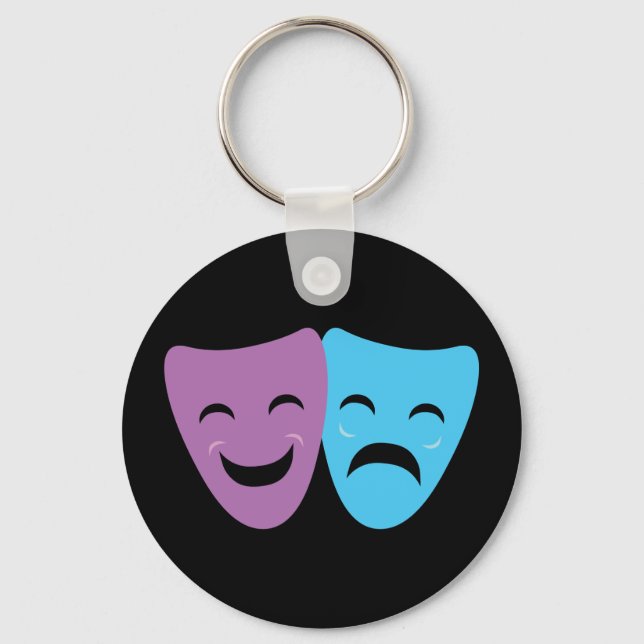 Drama Masks Key Ring (Front)
