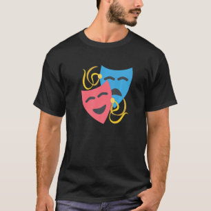 Drama Masks Performing Arts Tragedy And Comedy Mas T-Shirt