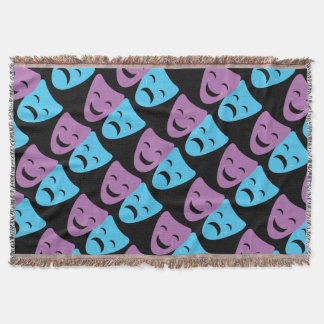 Drama Masks Throw Blanket