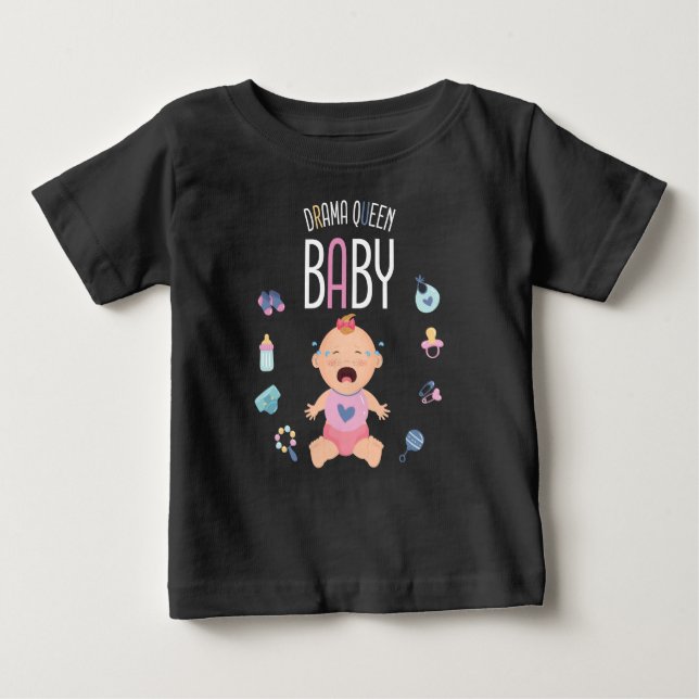 Drama queen baby T-shirt (Front)