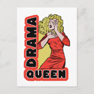 Drama Queen because everything excites me too much Holiday Postcard