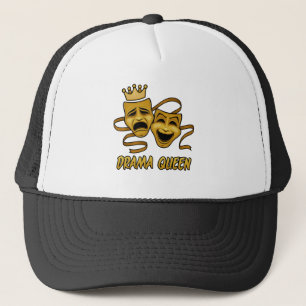Drama Queen Comedy And Tragedy Gold Theatre Mask Trucker Hat