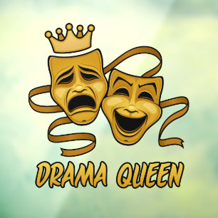 Drama Queen Comedy And Tragedy Gold Theatre Masks