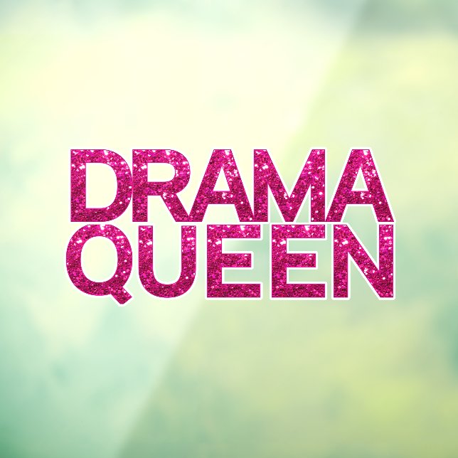 Drama Queen Hot Pink Glitter  (Sheet 3)