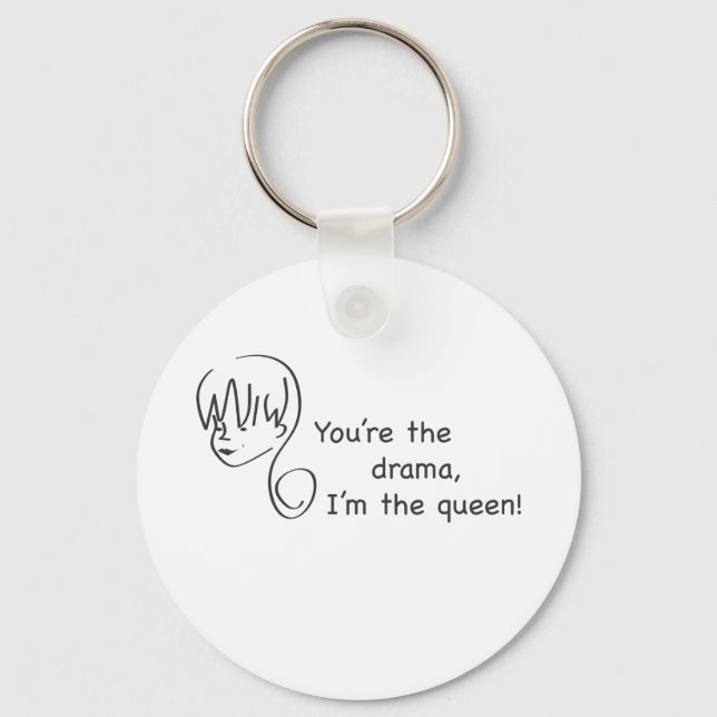 Drama Queen Keychain (Front)