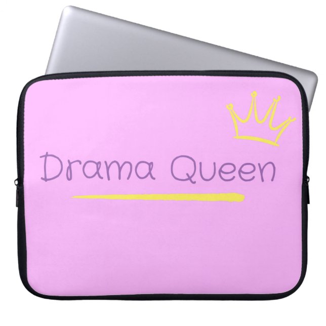 Drama Queen Laptop Sleeve (Front)