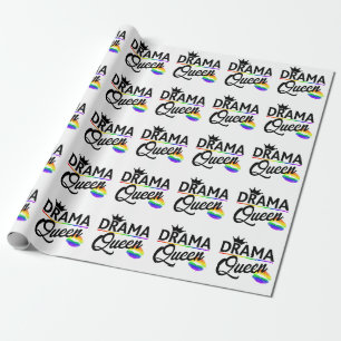 Drama Queen   LGBTQ Pride Wrapping Paper