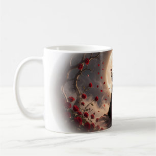 Drama Queen Red Rose Moon Wine Toast Mug