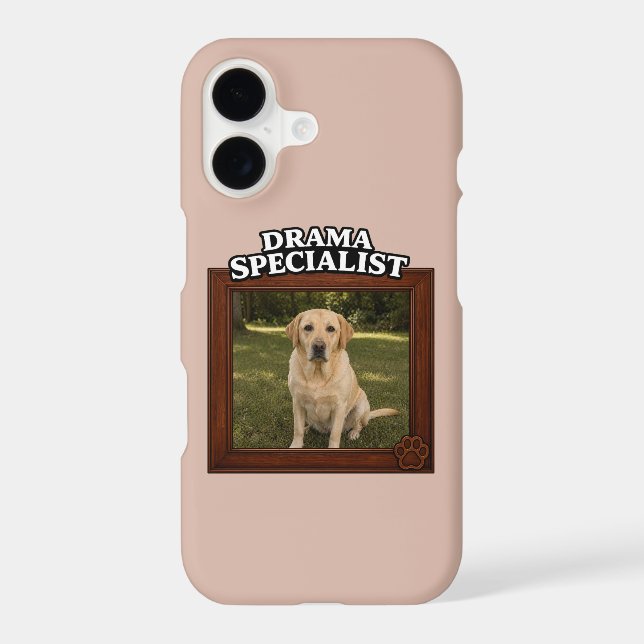 Drama Specialist Custom Funny Dog Photo (Back)