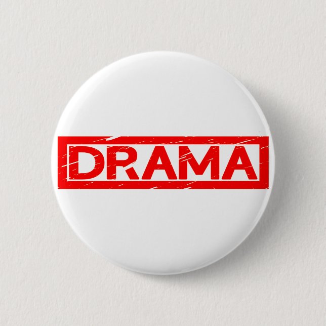 Drama Stamp 6 Cm Round Badge (Front)
