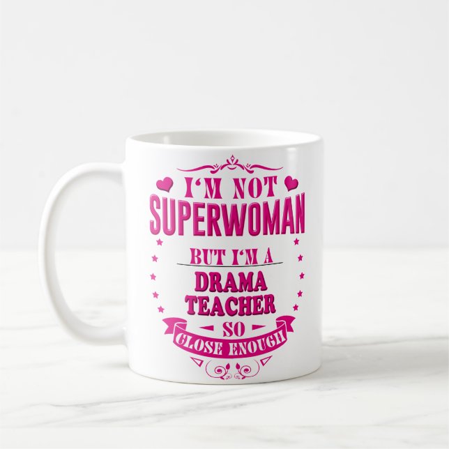 Drama Teacher Mug Coffee Cup Funny Gifts (Left)
