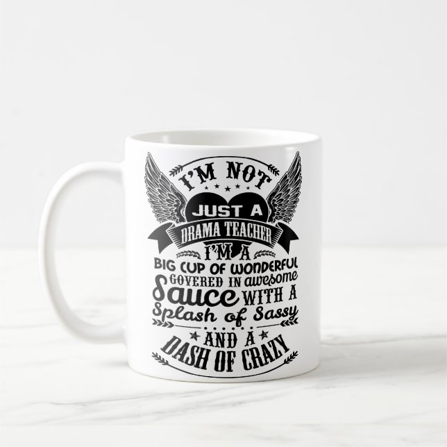 Drama Teacher Mug Coffee Cup Funny Gifts (Left)