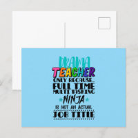 Drama Teacher Only Because Full Time Multi Tasking