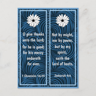 Dramatic Bible Scriptures Bookmark Postcard