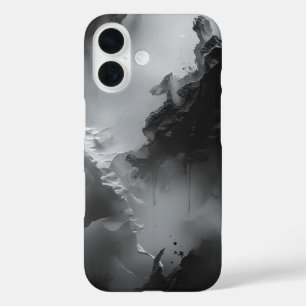 Dramatic Black and White Wallpaper iPhone 16 Case