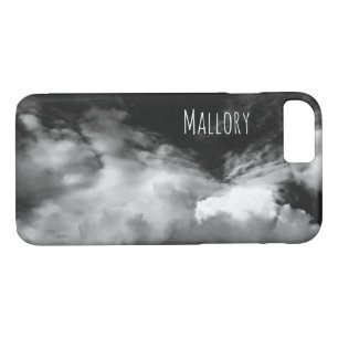 Dramatic Black & White Photo of Cloudy Sky iPhone 8/7 Case