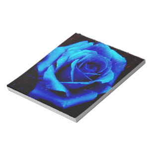 Dramatic Blue Rose Notepad