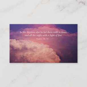 Dramatic Cloud Inspirational Blue Business Cards