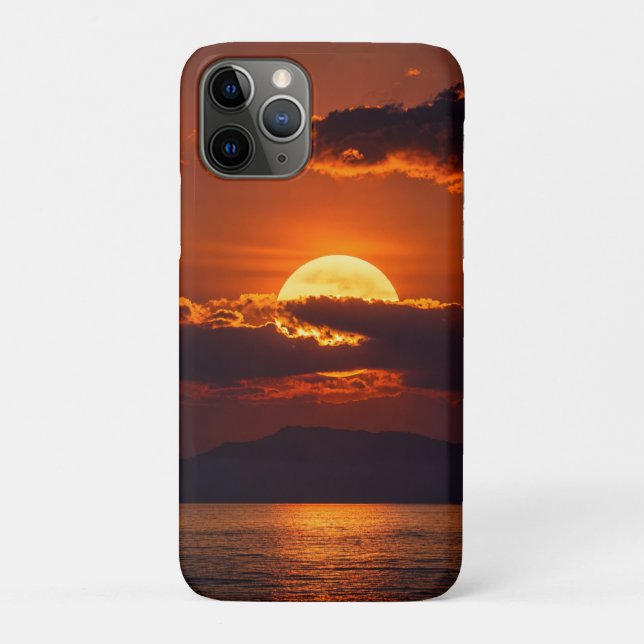 Dramatic Crimson Sunset and Ocean  Case-Mate iPhone Case (Back)