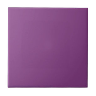 Dramatic Dahlia Purple, Bold Violet Solid Colour Ceramic Tile
