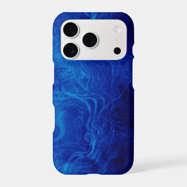 Dramatic Electric Blue Pattern (Back)