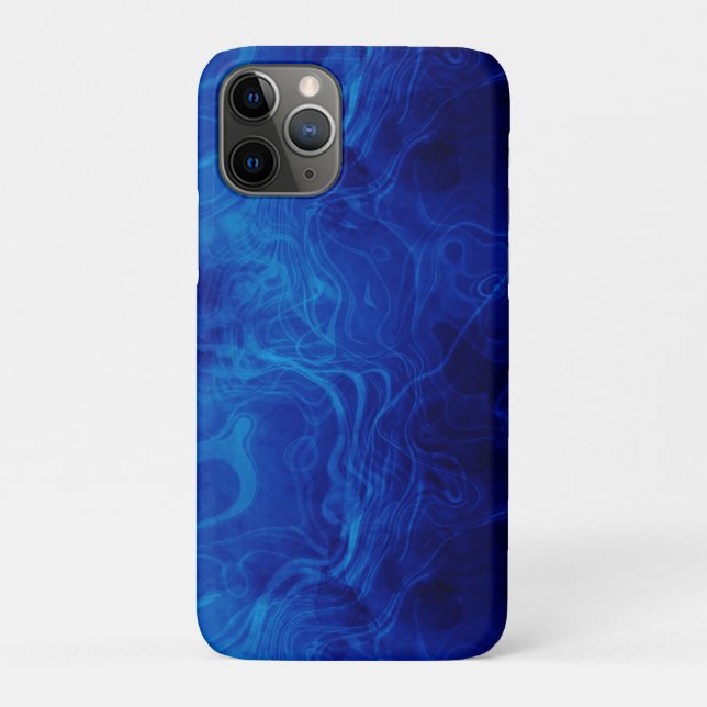 Dramatic Electric Blue Pattern Case-Mate iPhone Case (Back)