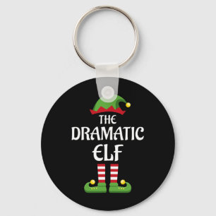 Dramatic Elf Family Matching Group Christmas  Key Ring