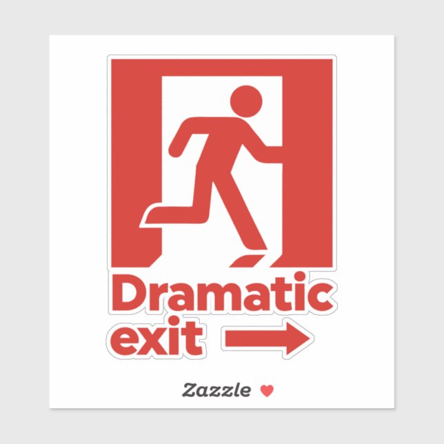 Dramatic Exit Sign (Sheet)