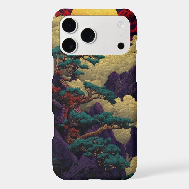 Dramatic Japanese Landscape Phone Case (Back)