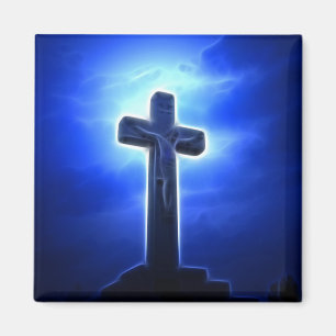 Dramatic Jesus Crucifixion Magnet