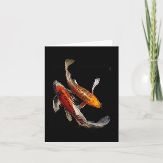 Dramatic Koi Pair Card