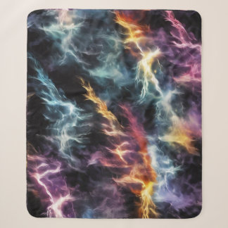 Dramatic Lightning Sherpa Blanket