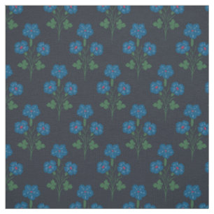 Dramatic Moody Jewel Tone Botanical Floral Fabric