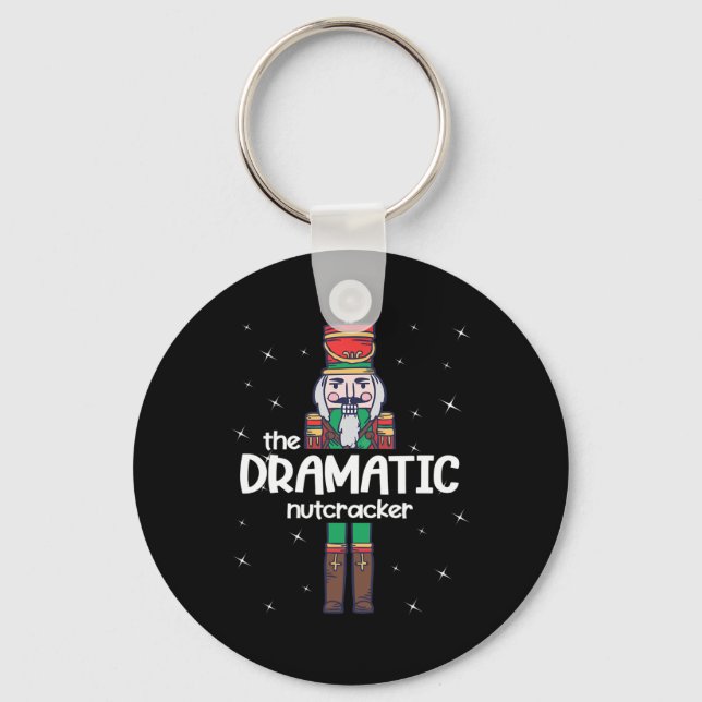 Dramatic Nutcracker Family Matching Funny Gift Paj Key Ring (Front)