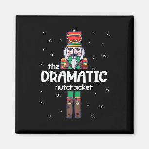 Dramatic Nutcracker Family Matching Funny Gift Paj Magnet