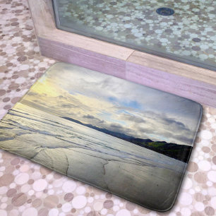 Dramatic Ocean Sunset Photo Pismo Beach California Bath Mat