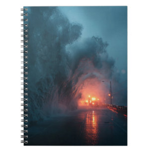 Dramatic Ocean Wave Storm Notebook