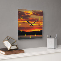 Dramatic Orange Sunset Landscape