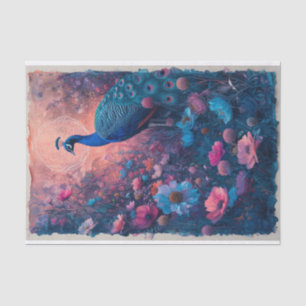 Dramatic Posing Peacock Tissue Paper