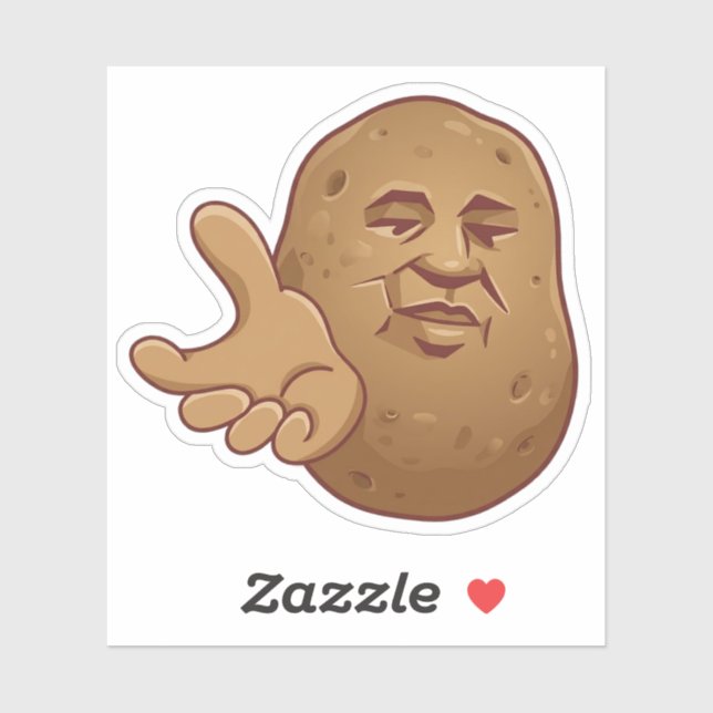Dramatic Potato Pointing Funny Reaction (Sheet)