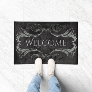 Dramatic Romantic Goth Welcome Doormat