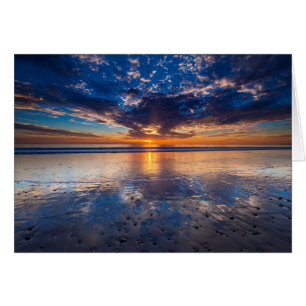 Dramatic seascape, sunset, CA