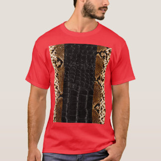 Dramatic Snake Skins Photo Fashion Texture Design  T-Shirt