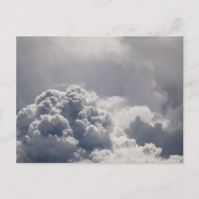 Dramatic Storm Clouds Sky Weather Photography Postcard (Front)