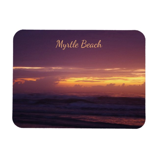 Dramatic Sunrise in Myrtle Beach Magnet (Horizontal)